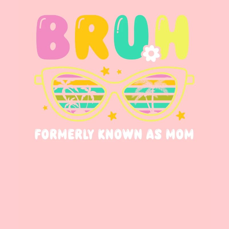 Bruh Formerly Known As Mom - Fun Retro Brillen