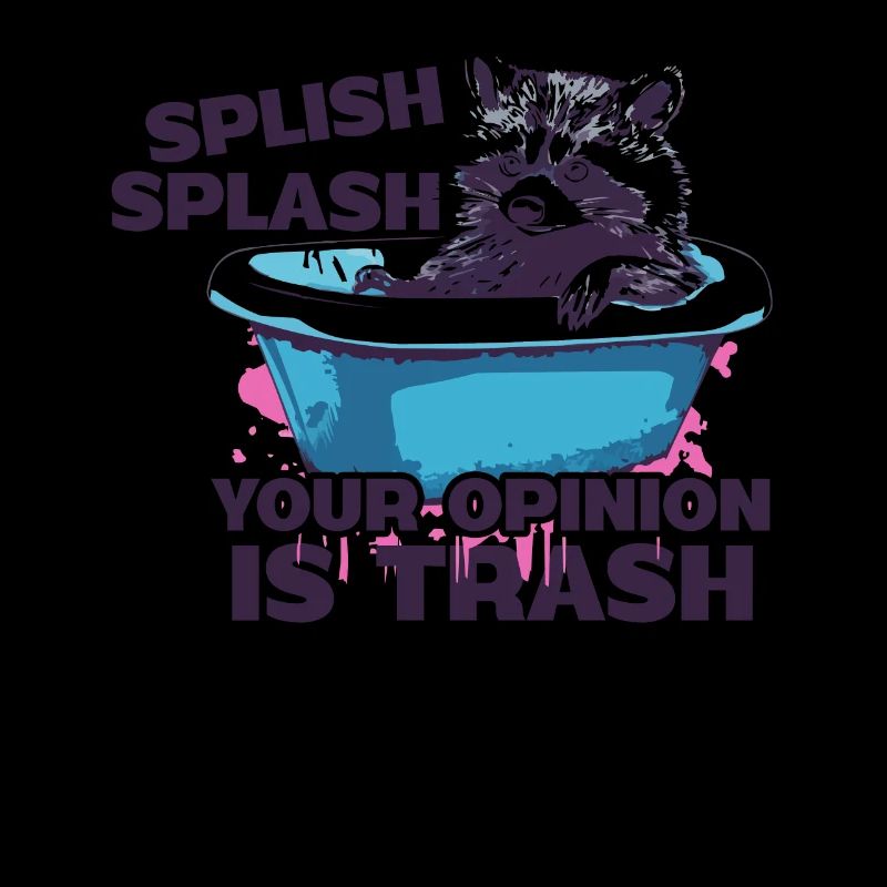 Splish Splash Waschbär Spaß - Meinung Ist Müll