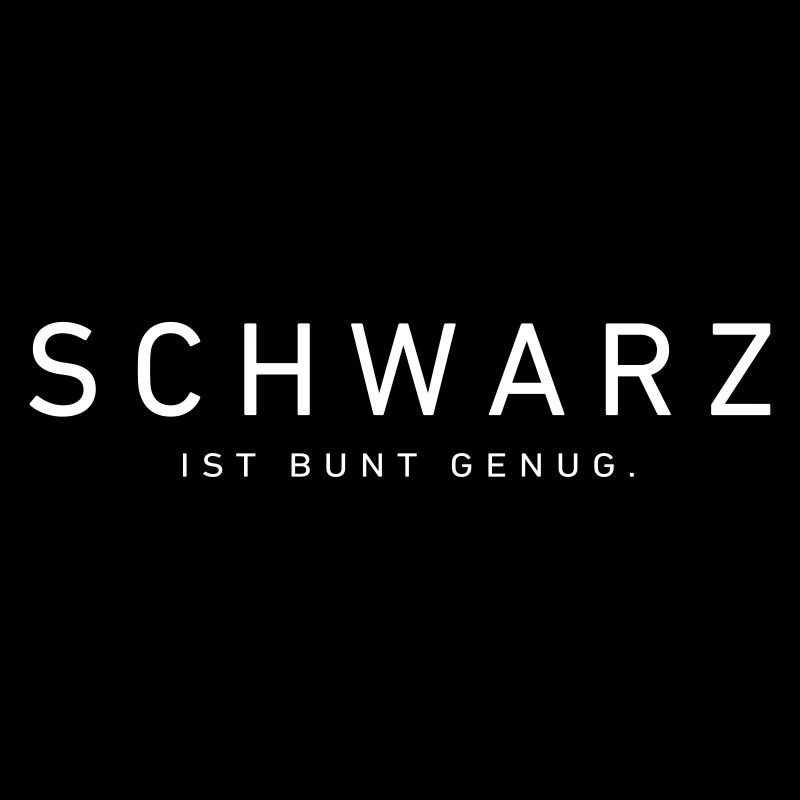 Schwarz ist bunt genug