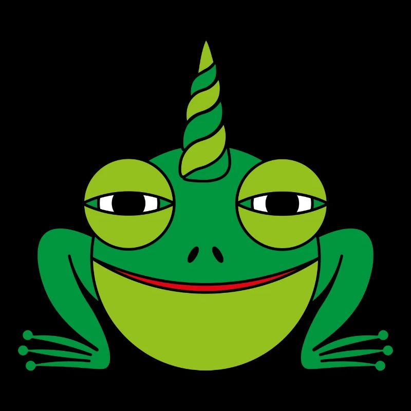 Frosch Frog Einhorn Greenhorn