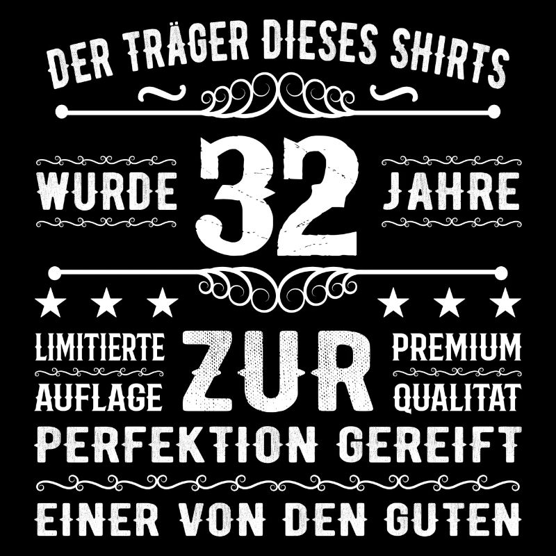 32 Jahre Geschenkidee zum 32 - Geburtstag