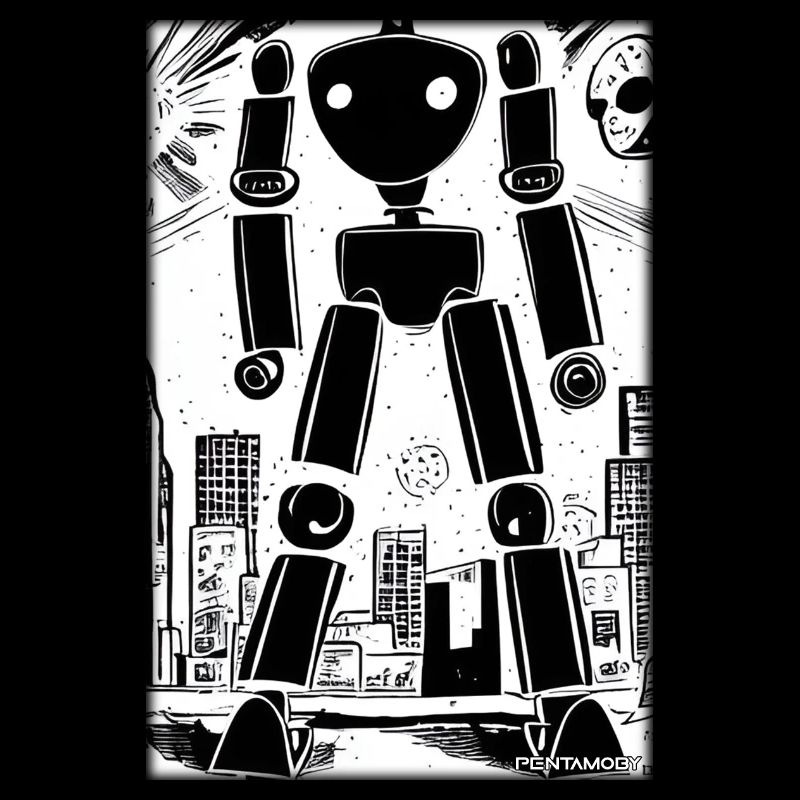 Robot Comic Future Cyborg Machine Technology