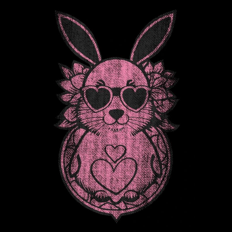 Cute rabbit pink pink heart
