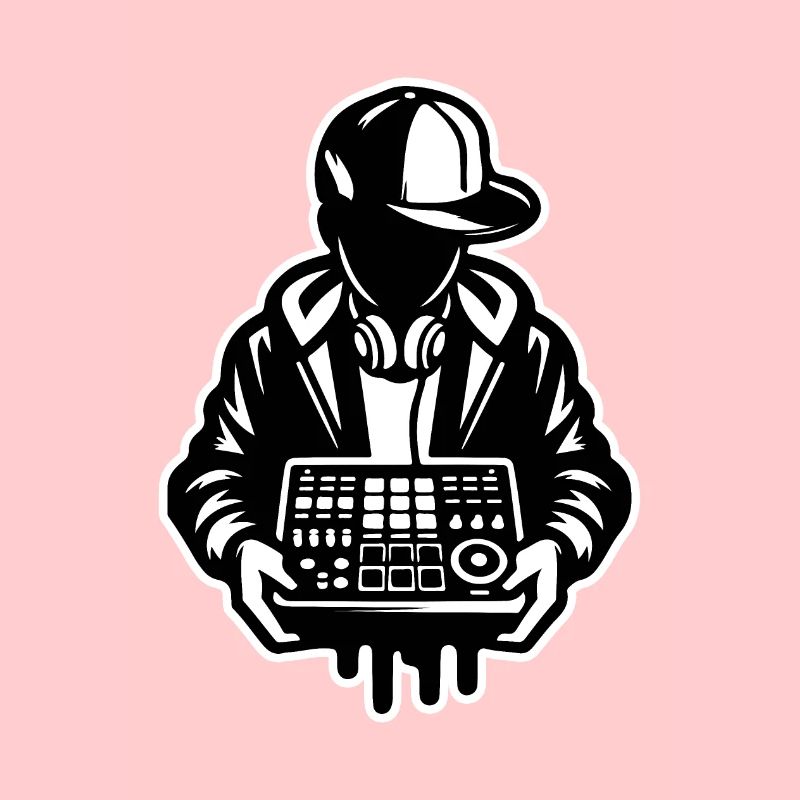 Beat Maker Holding Sampler