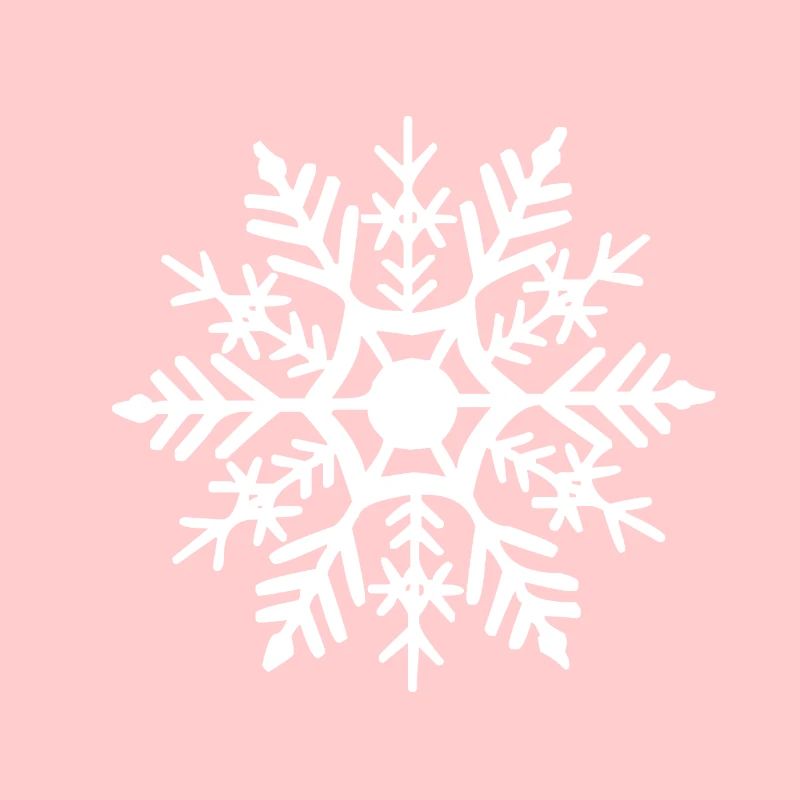 Flocon blanc de neige pour Noël