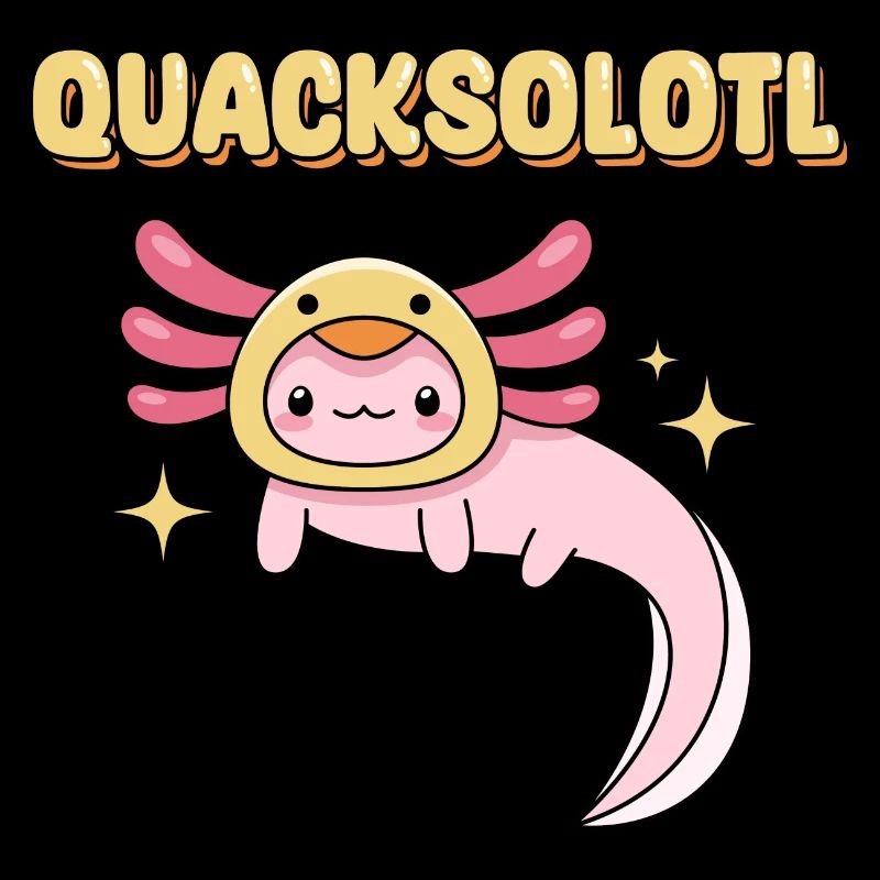 Quacksolotl Jeu de mots Design pour les amateurs d’axolotl
