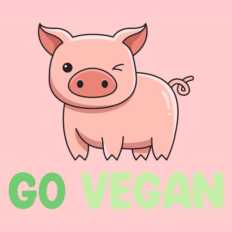 Pig design for proud vegans