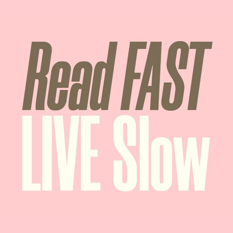 Reader Gift Read Fast Live Slow Book Lover Gift