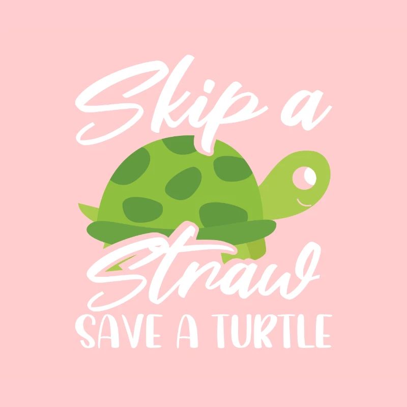 Meeresschutz Geschenk Überspringen Sie einen Strohhalm Save a
