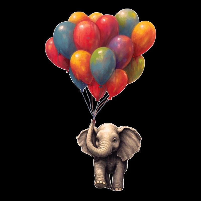 Eléphant avec ballon