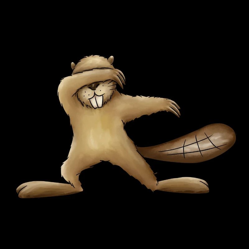dabbender beaver dabbing dab dance gift