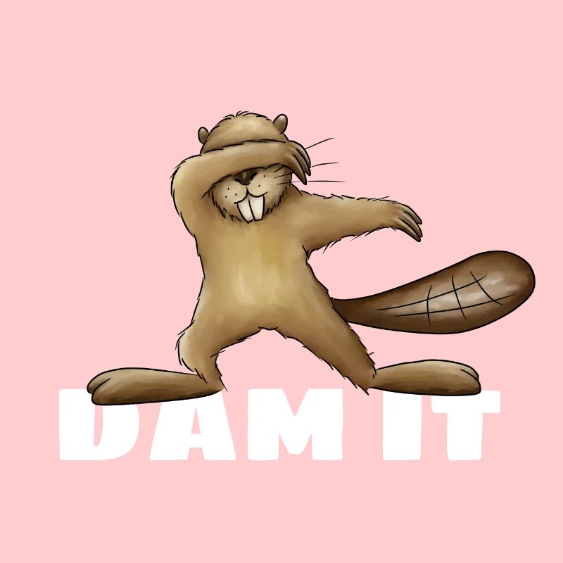 Dam It dabbender Biber dabbing cooles Geschenk