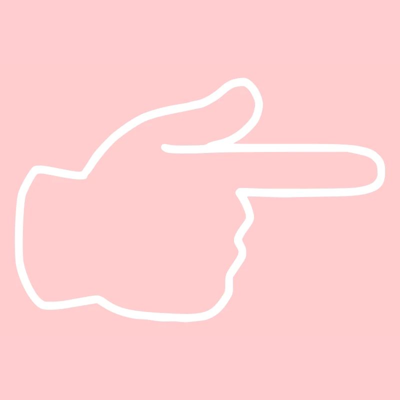 Emoji afficher l’esquisse de droite blanc
