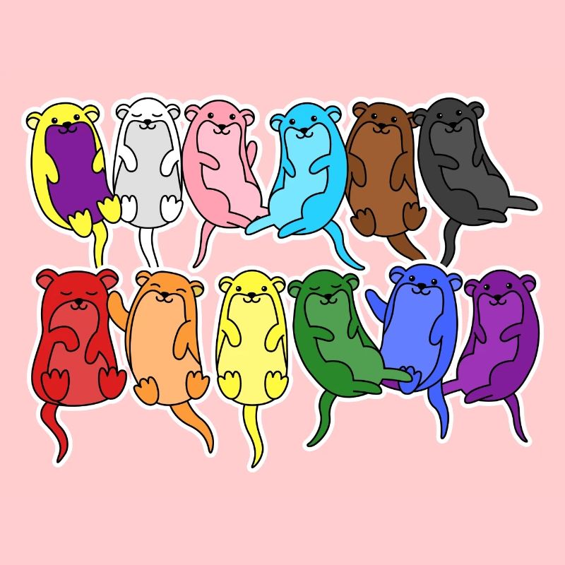 Fierté Progrès Flag Otter Égalité