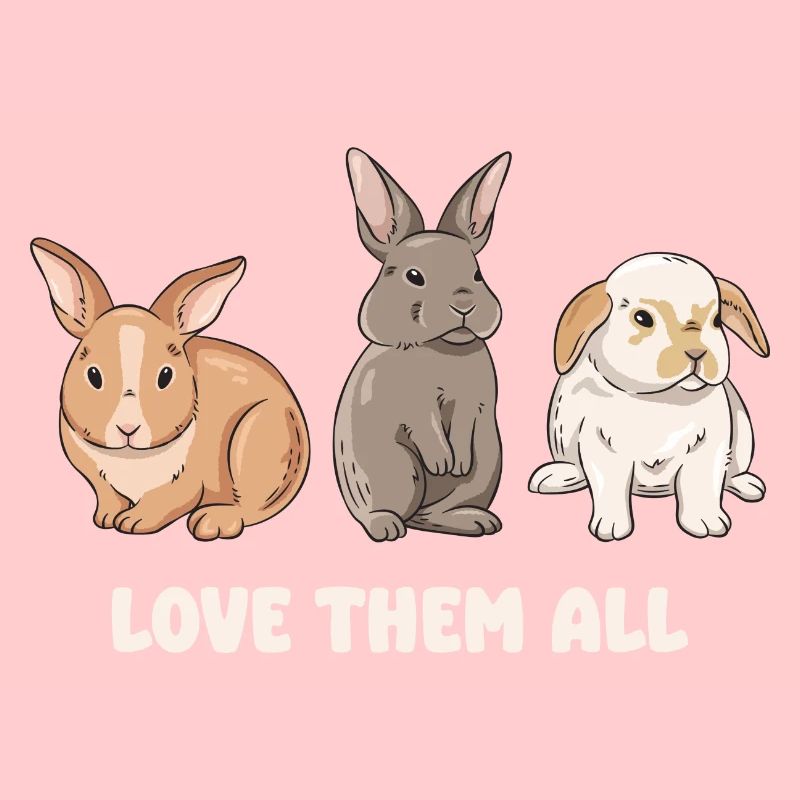 Conception de lapin mignon pour les propriétaires de lapins