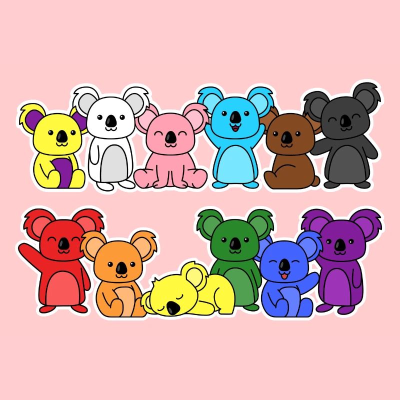 Pride Progress Flag Koala for Equality
