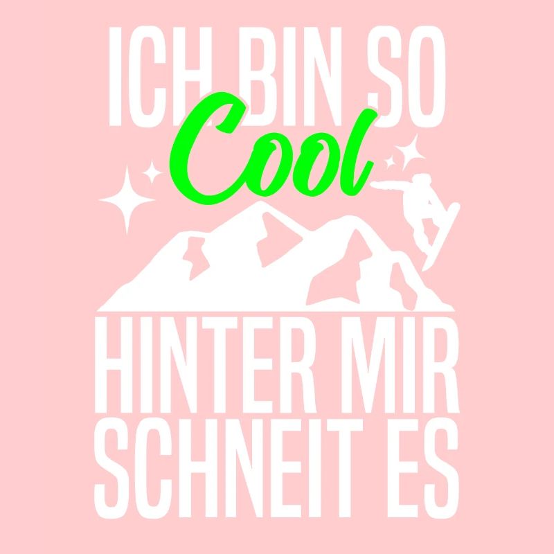 Ich bin so cool hinter mit schneit es
