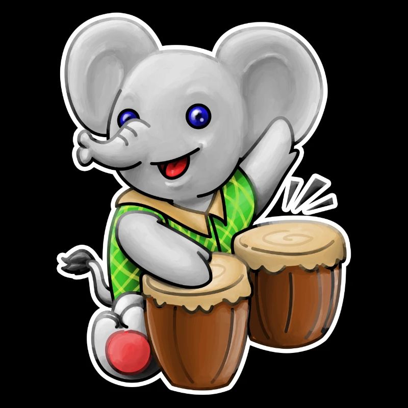 Éléphant avec batterie
