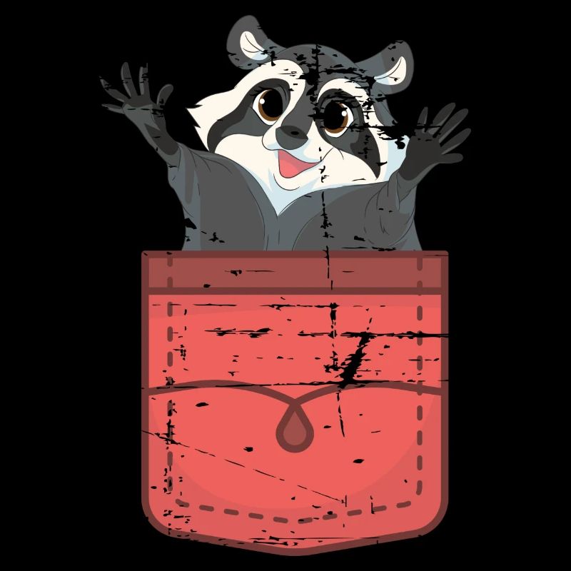 Waschbären Geschenk Waschbär
