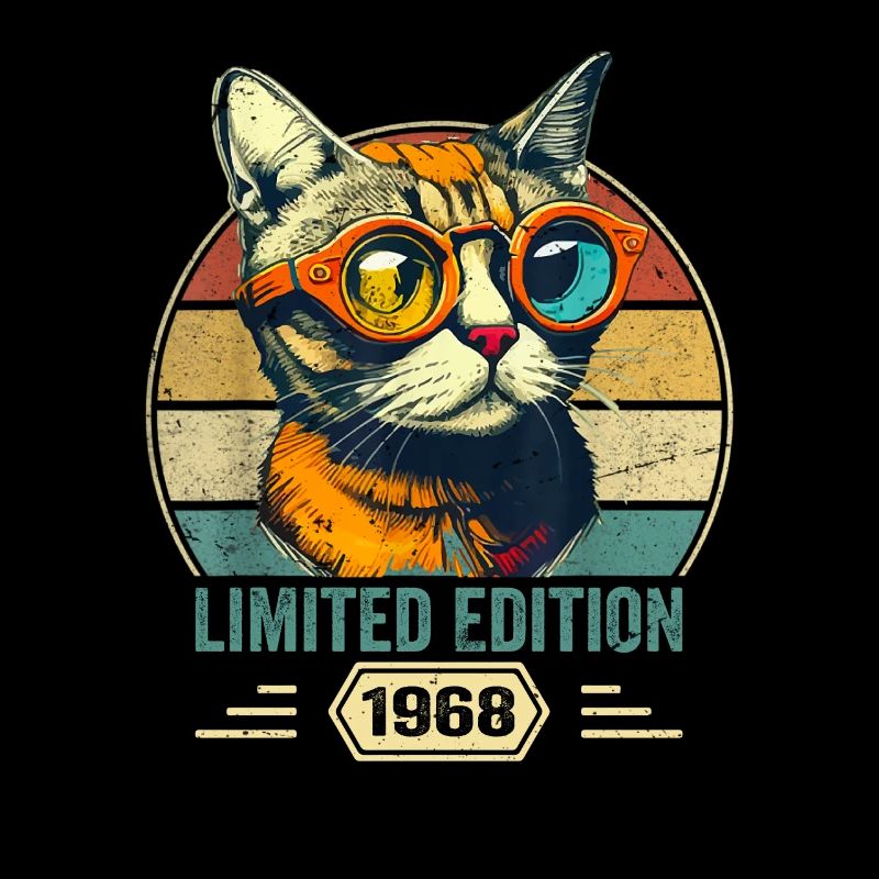 Awesome since 1968 Cat Birthday Gift