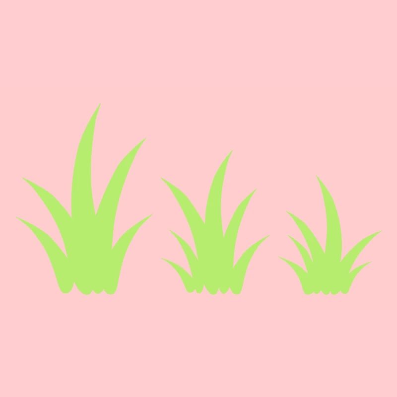 Conception de cliparts décoration de modèle touffes d'herbe