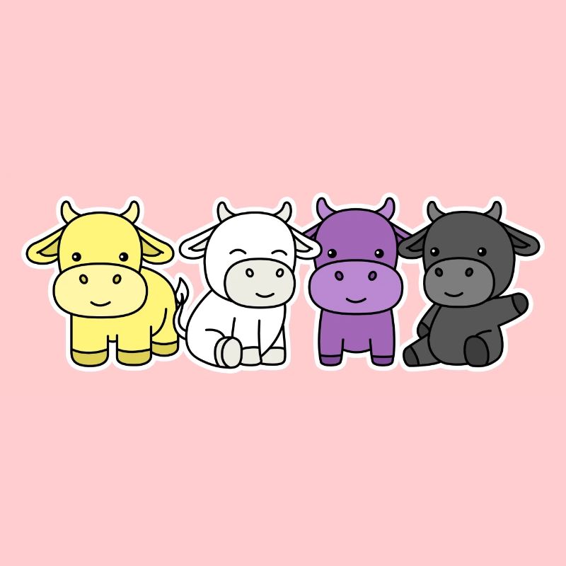 Non-binary flag cow design for proud Enbys