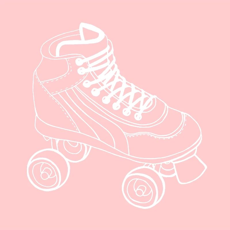 Luloveshandmade - roller skate (white)
