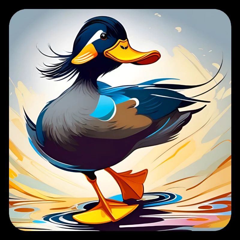 Funny and witty duck