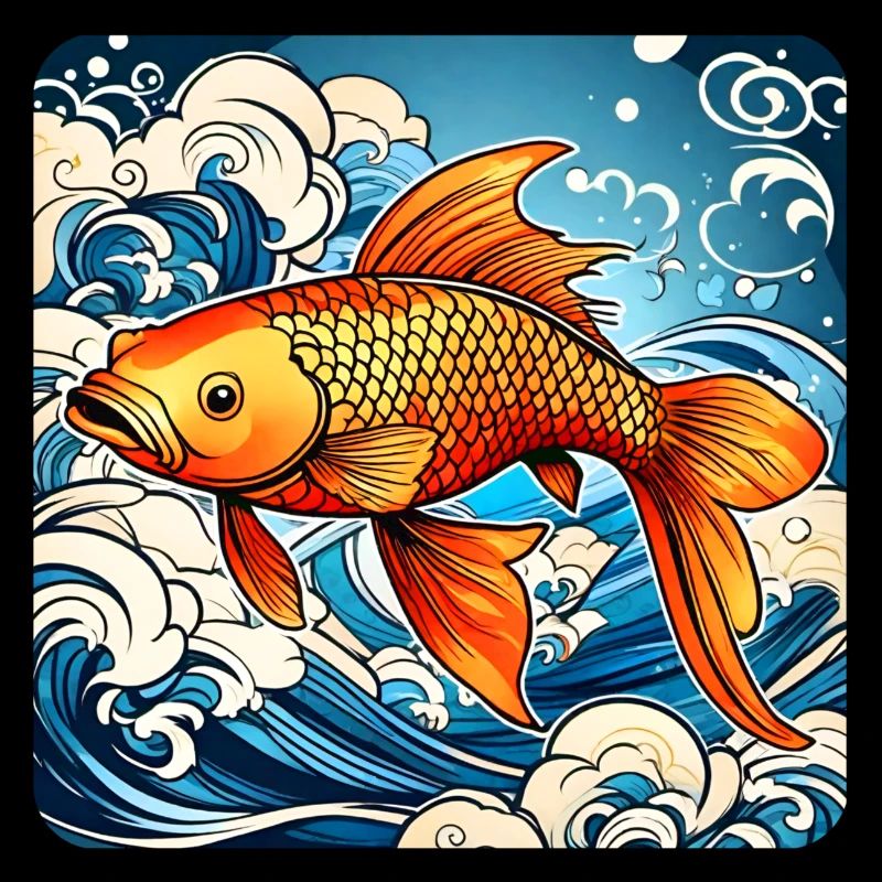 Asiatischer Koi Karpfen