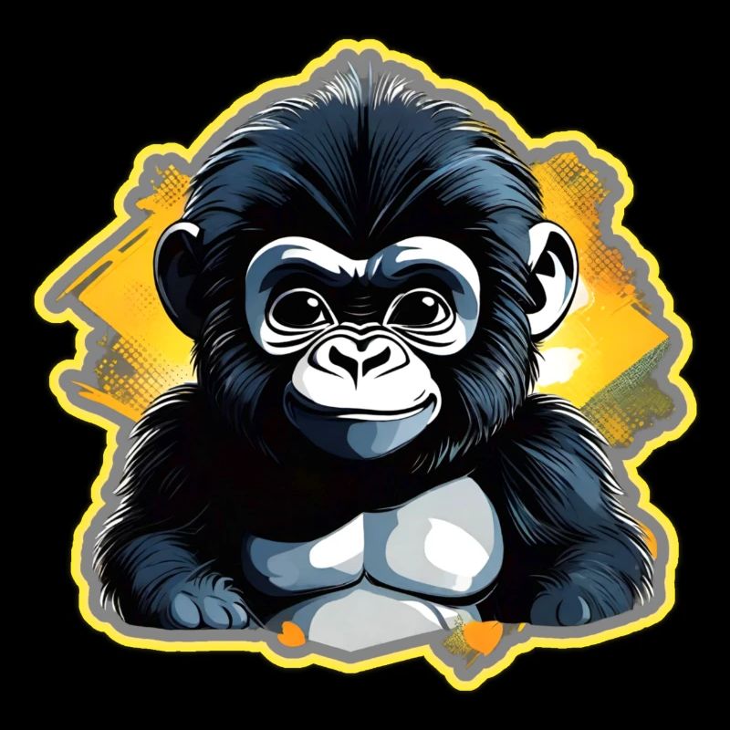 Mignon bébé gorille