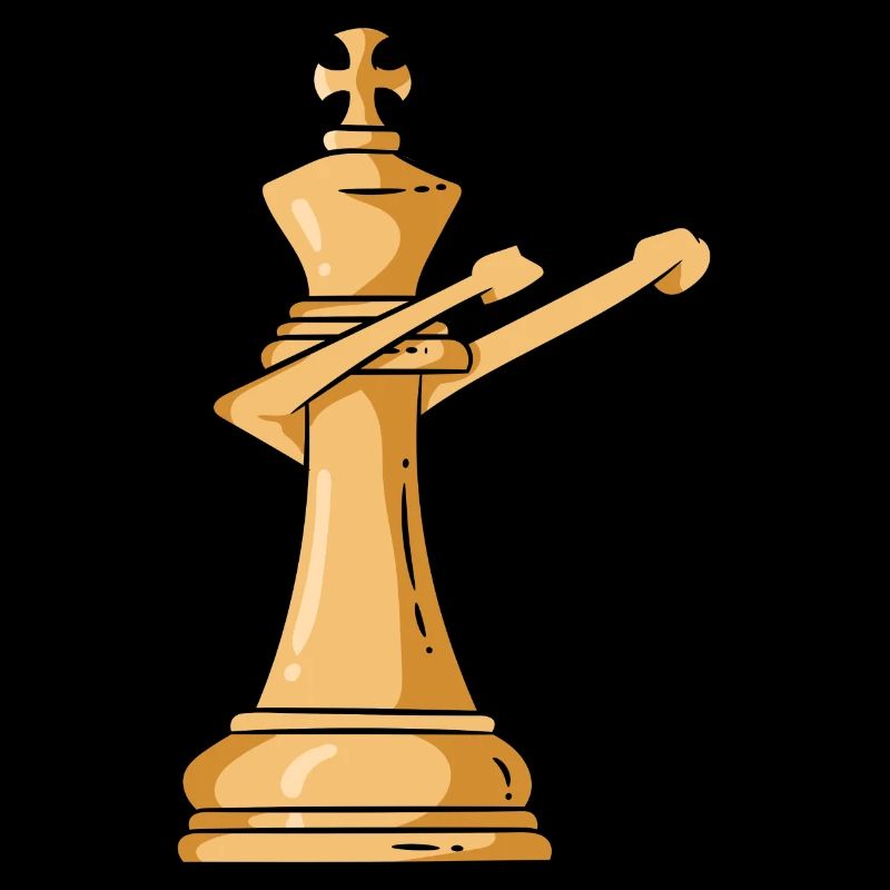 Funny Chess Player Gift Dabbing Chess Piece King
