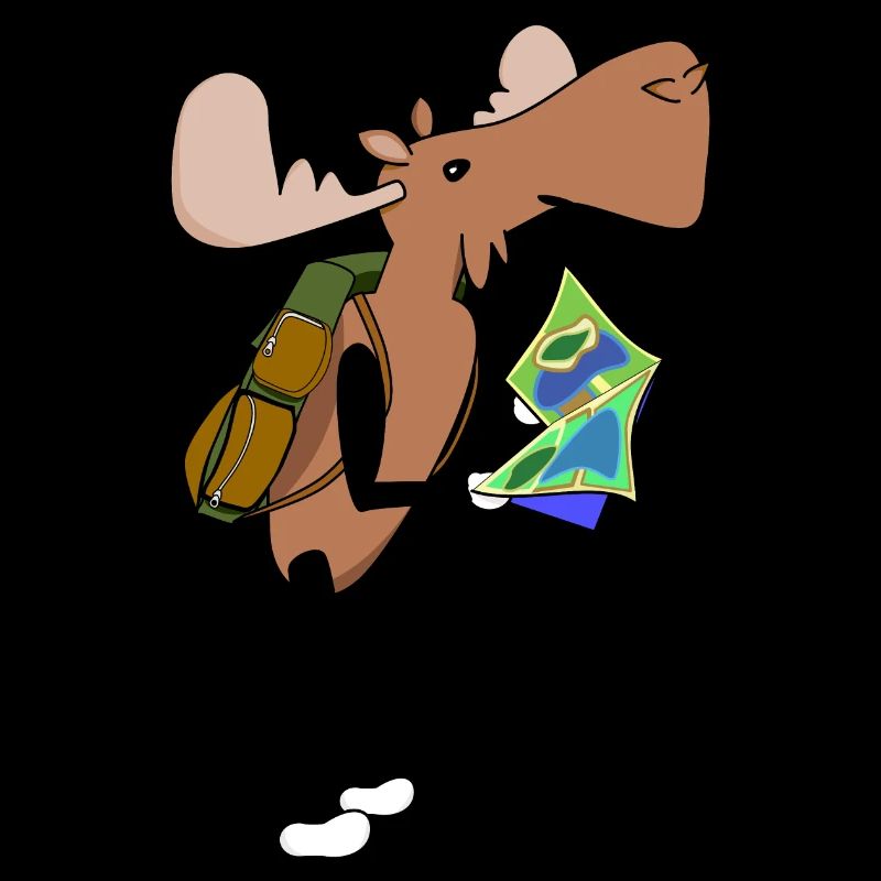 Carte de randonnée Moose Comic