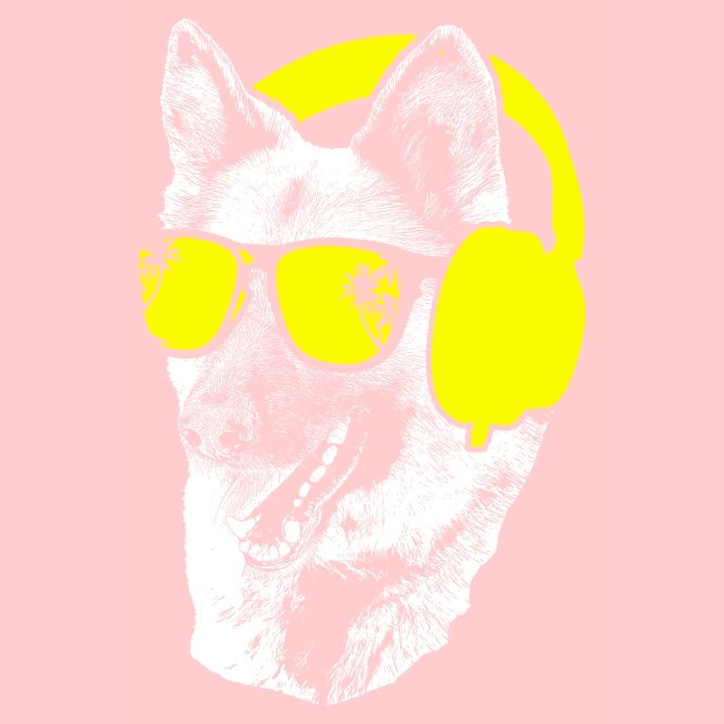 Deutscher Schäferhund Hund Kopfhörer Schäferhundbe
