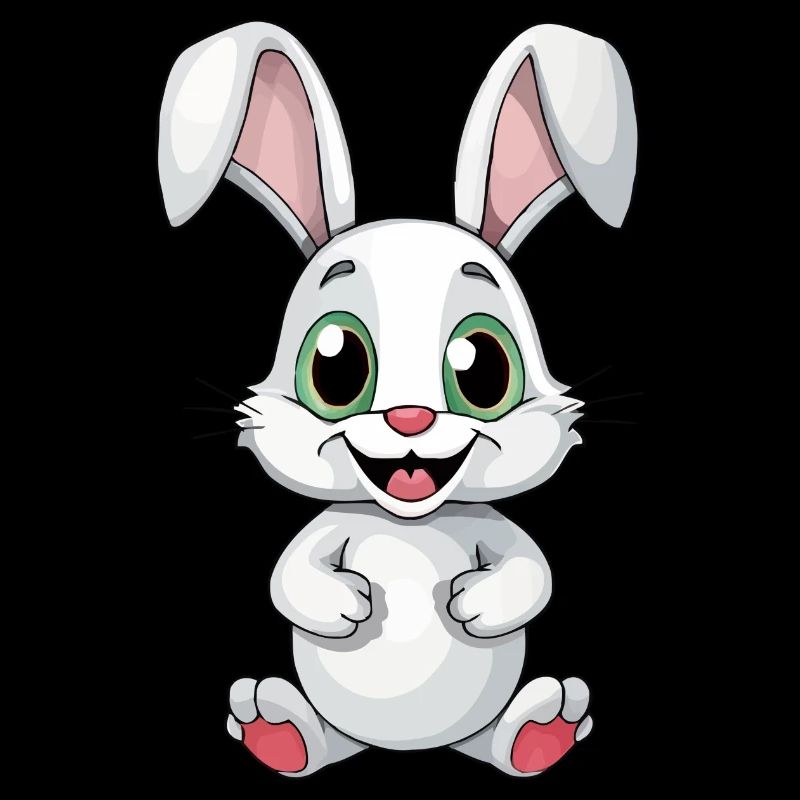 Drôle de lapin mignon