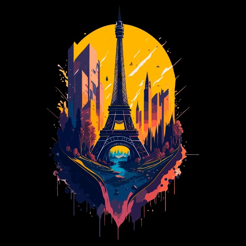 Abstrakter Turm von Paris