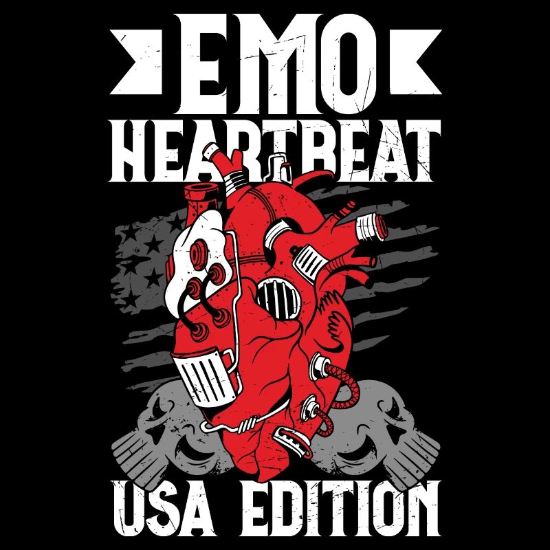 Emoticon Emo Heartbeat USA Edition Emocore