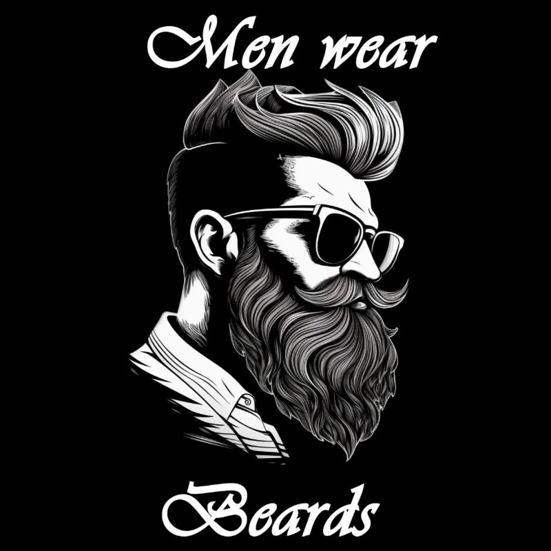 Men wear beards white