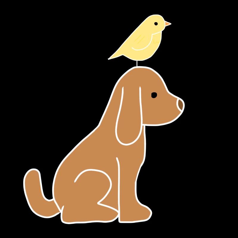 Hund Tier Vogel Küken Tiere