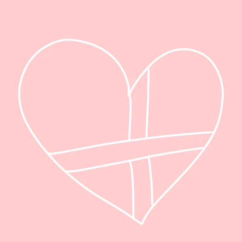 Patch ruban Heart Lines