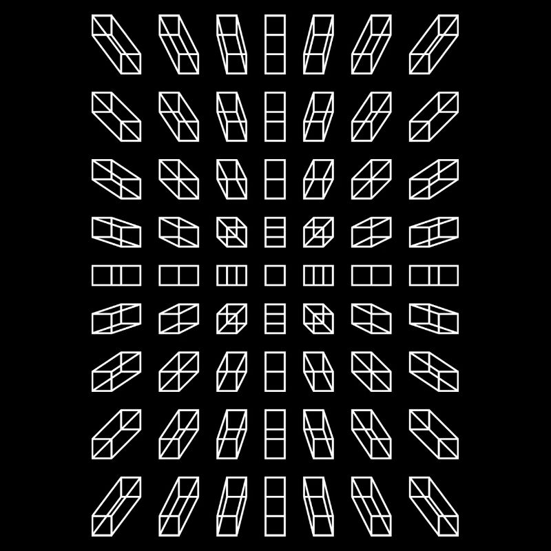 Hypno Balken: Pixel, Illusion & Retro