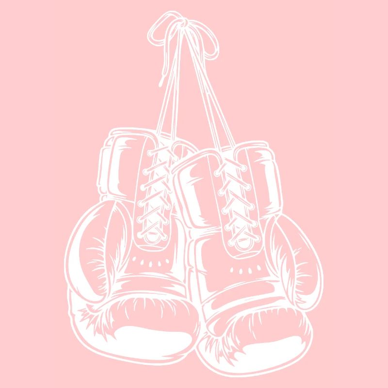 Conception de gants de boxe blancs pour la création de logo