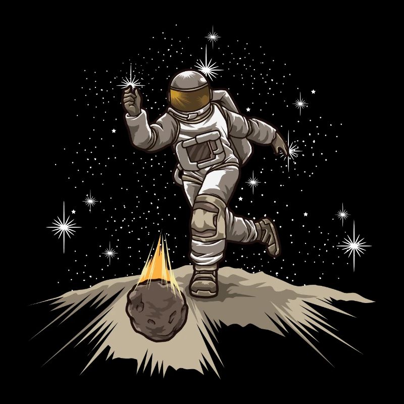 Astronaute joue au bowling - Équipe de bowling de l’espace