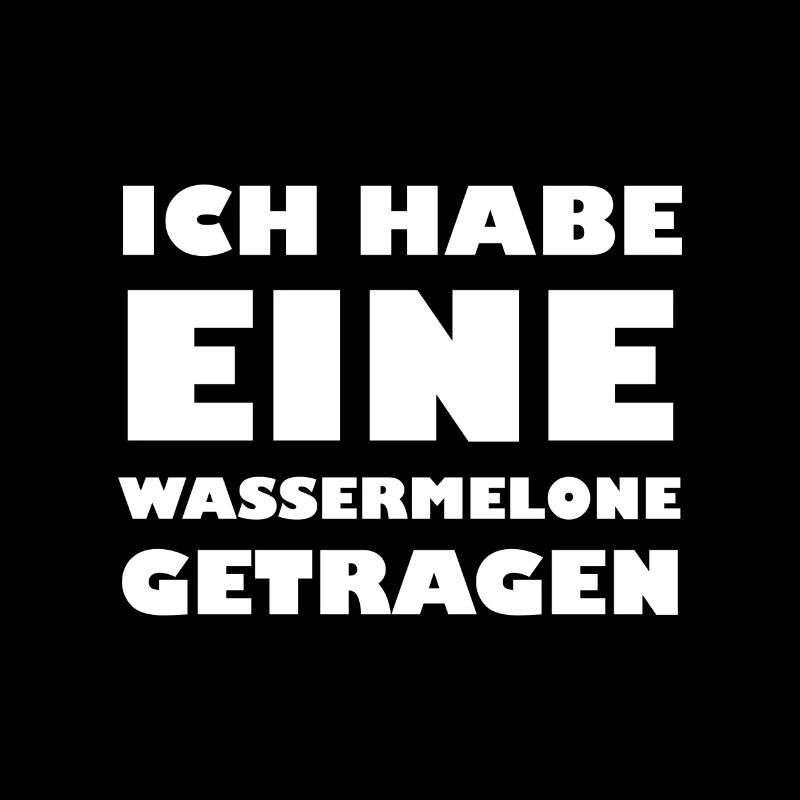 Ich habe eine Wassermelone getragen