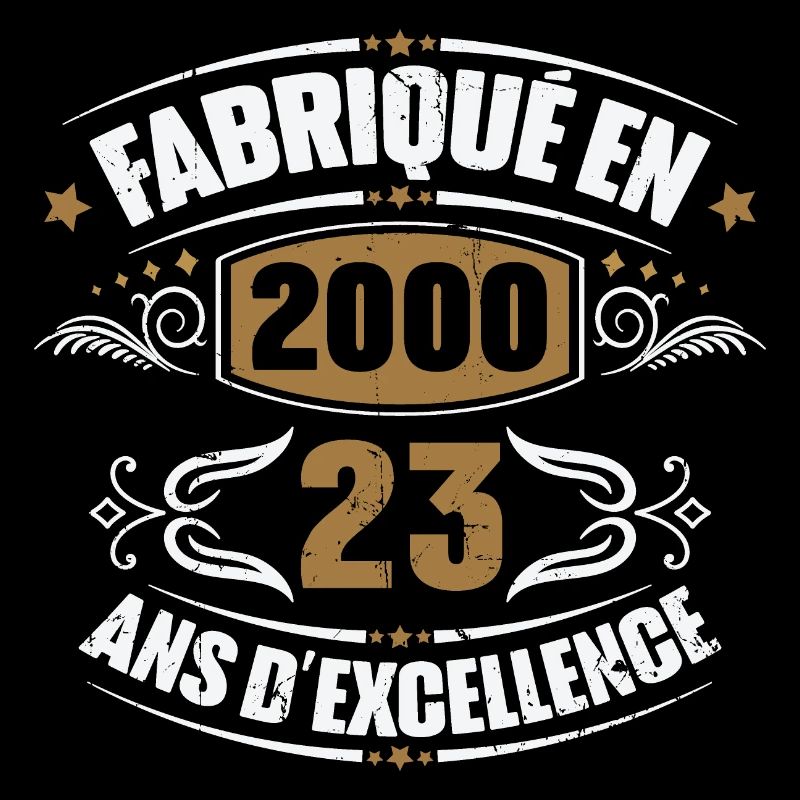 Cadeau d'anniversaire 23 ans, Fabriqué en 2000