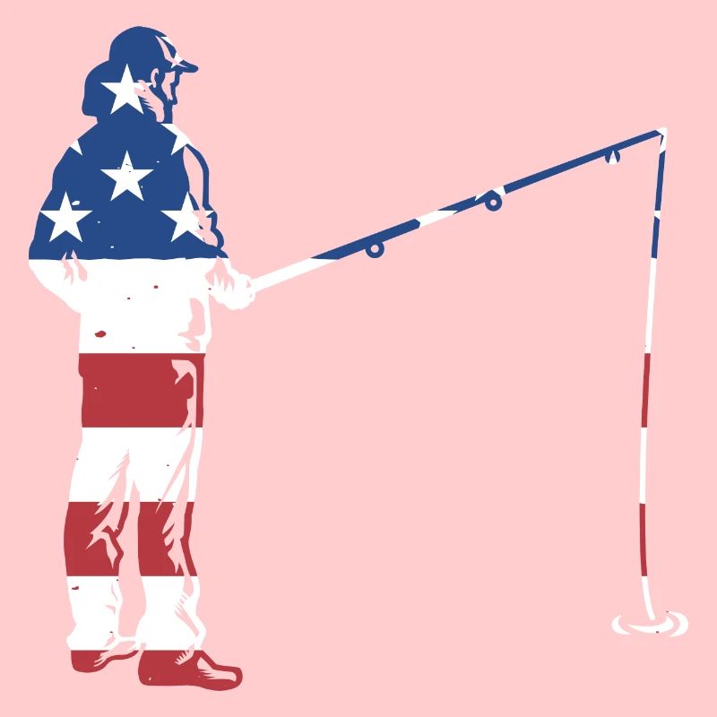 Fisher Us Flag Pêche