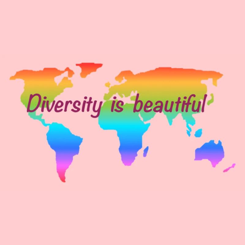 Diversity is beautiful. Equal rights for all.