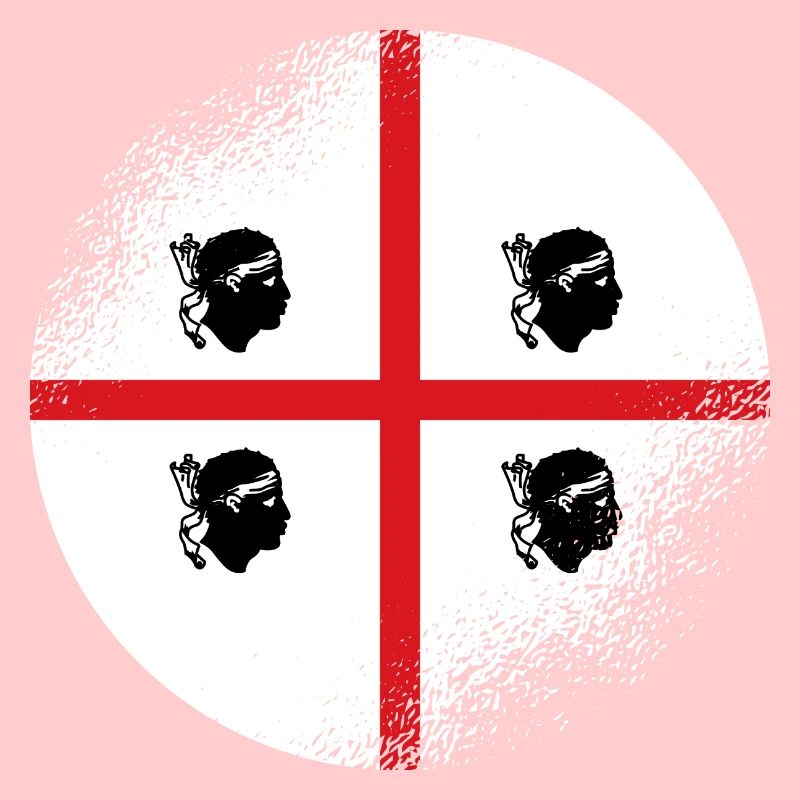 Drapeau de Sardaigne d’occasion Look Drapeau sarde Vintage