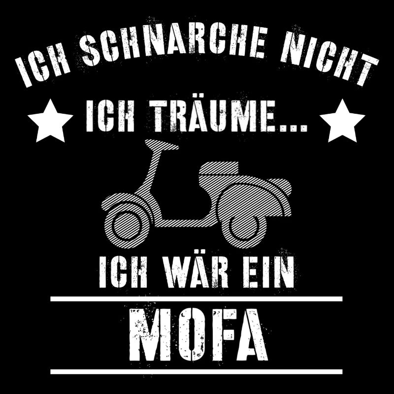 Mofa t-shirt Schnarchen Schlafen Geschenk Roller