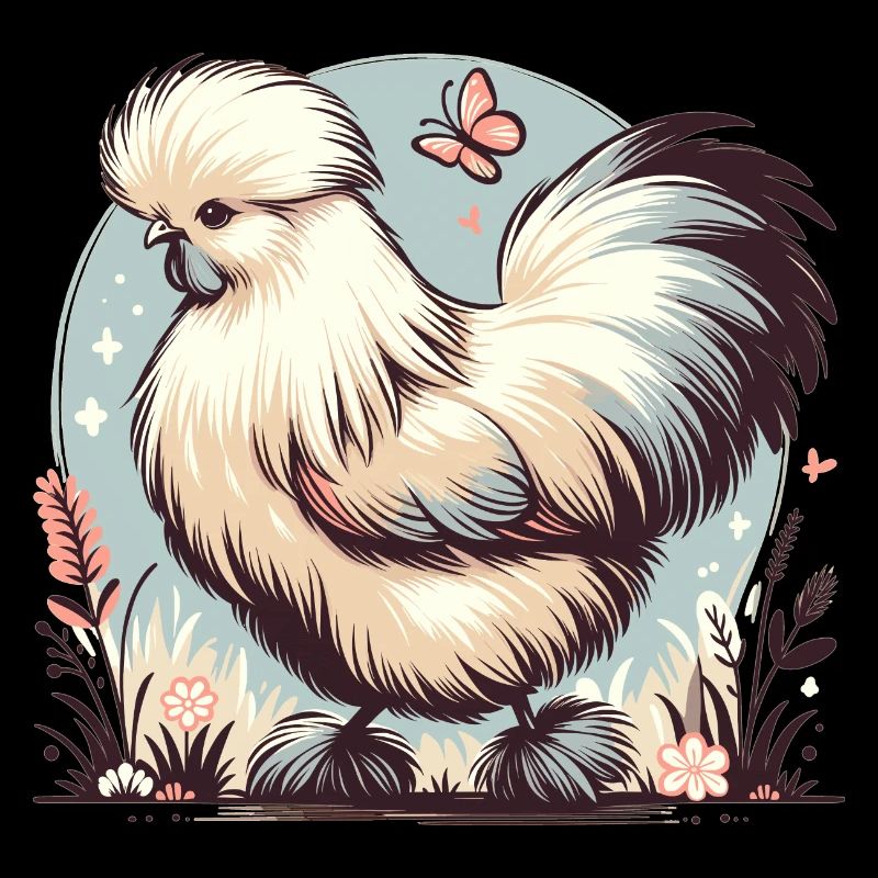 Silkie Chicken Fluffy Chicken Silkies
