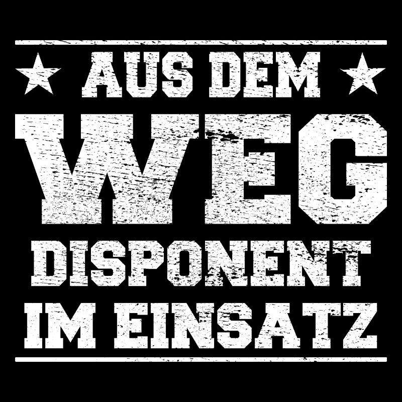 Aus dem Weg Disponent im Einsatz Design